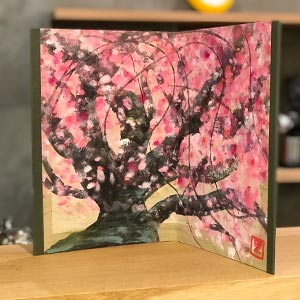 2019.3.23桜の屏風を描こう